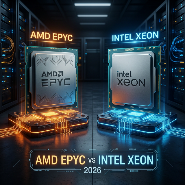 AMD EPYC vs Intel Xeon: Which is Best for Your Dedicated Server in 2026?