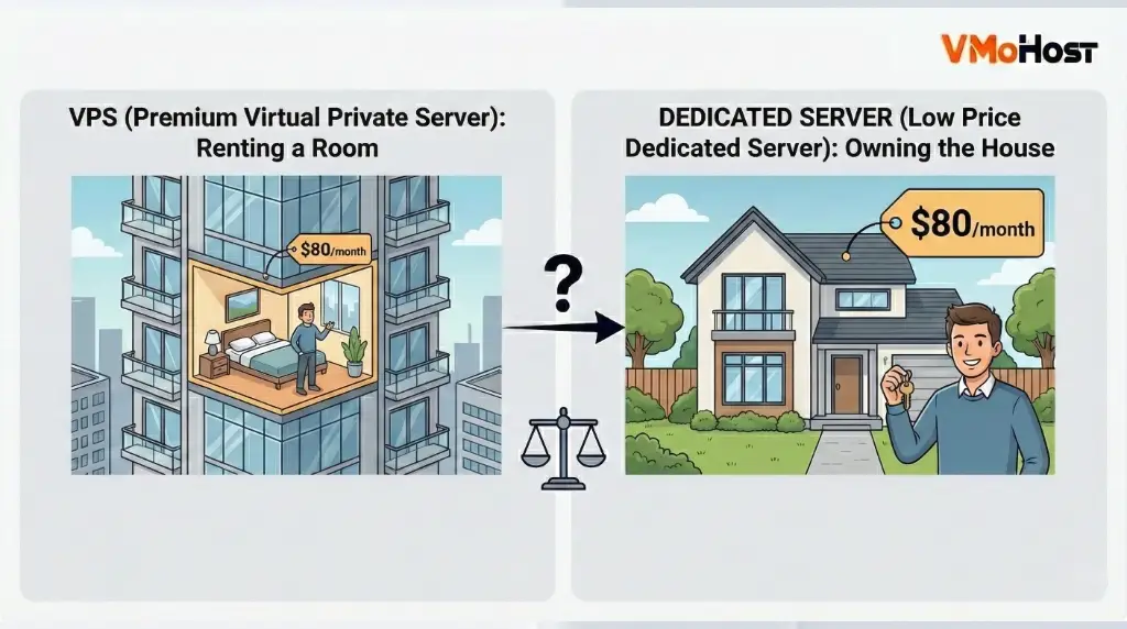 VPS Apartment vs Dedicated House Cost Comparison