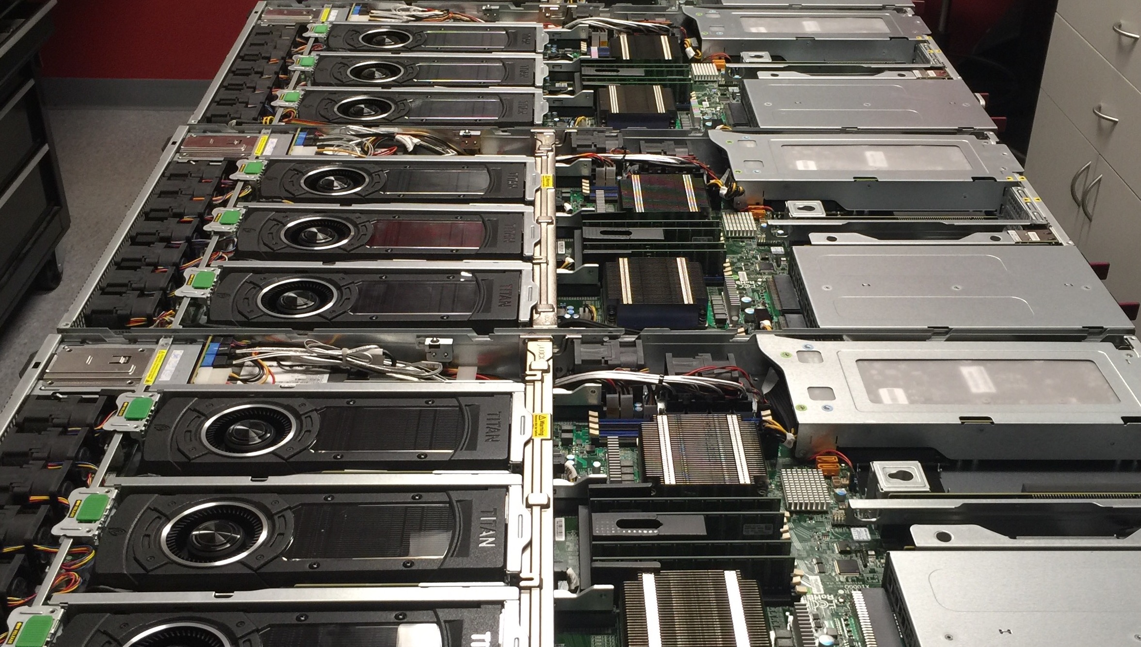 A group of GPU servers