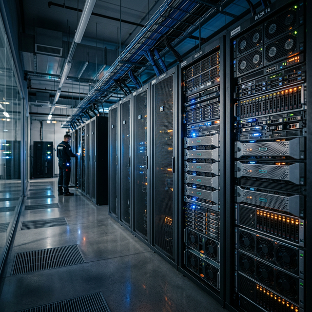 Scalable enterprise dedicated server racks in Singapore data center
