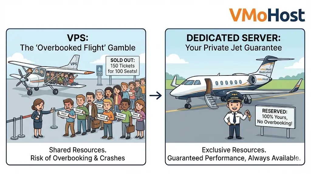 VPS Overbooking vs Dedicated Guarantee